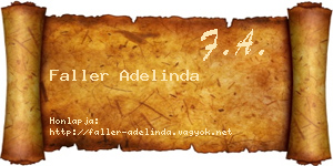 Faller Adelinda névjegykártya